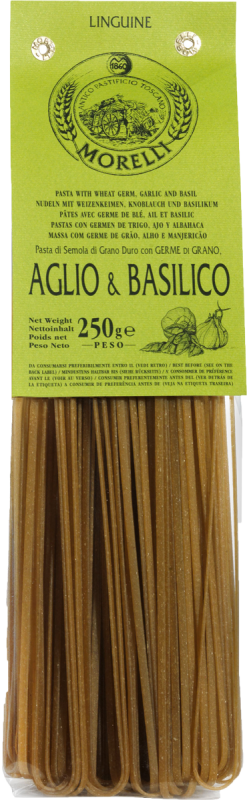LINGUINE WITH THE WHEAT GERM GARLIC AND BASIL